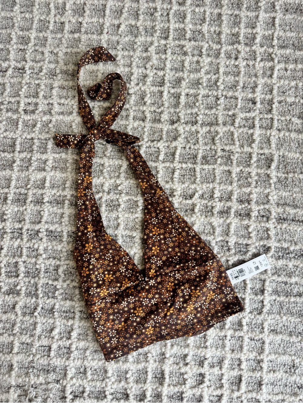 Floral Print Halter Top